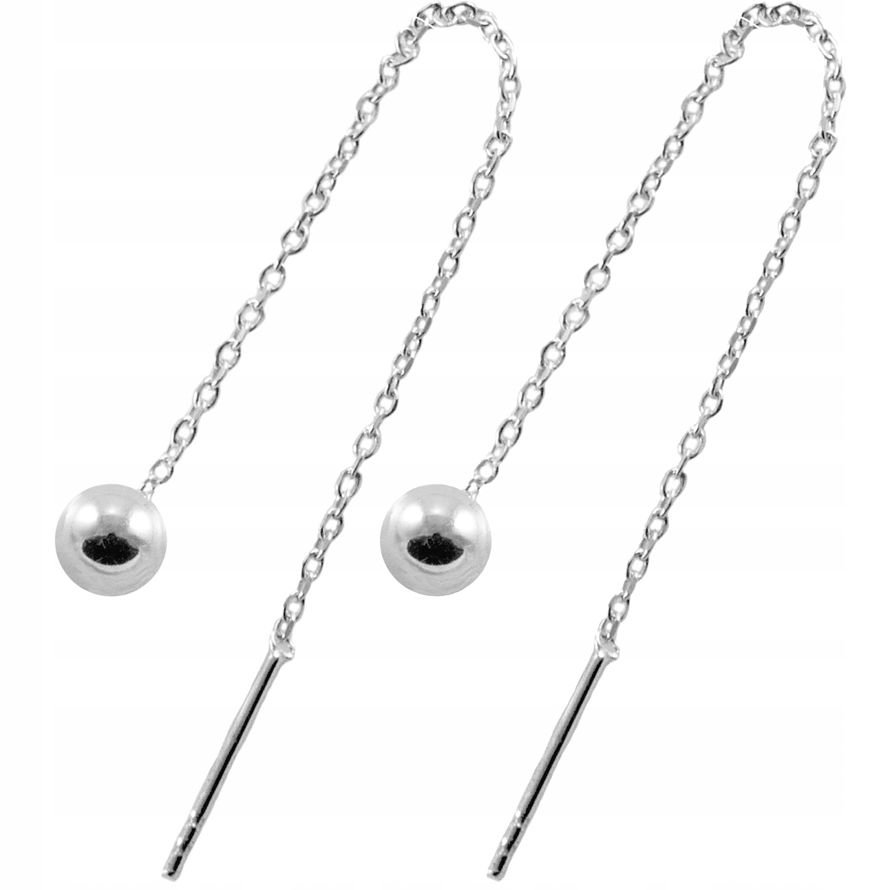 

Versil kolczyki przeciągane kulki 5 mm srebro 925