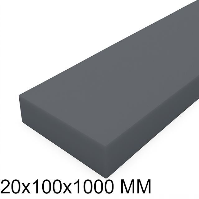 Pvc płyta szara 20x100x1000 mm
