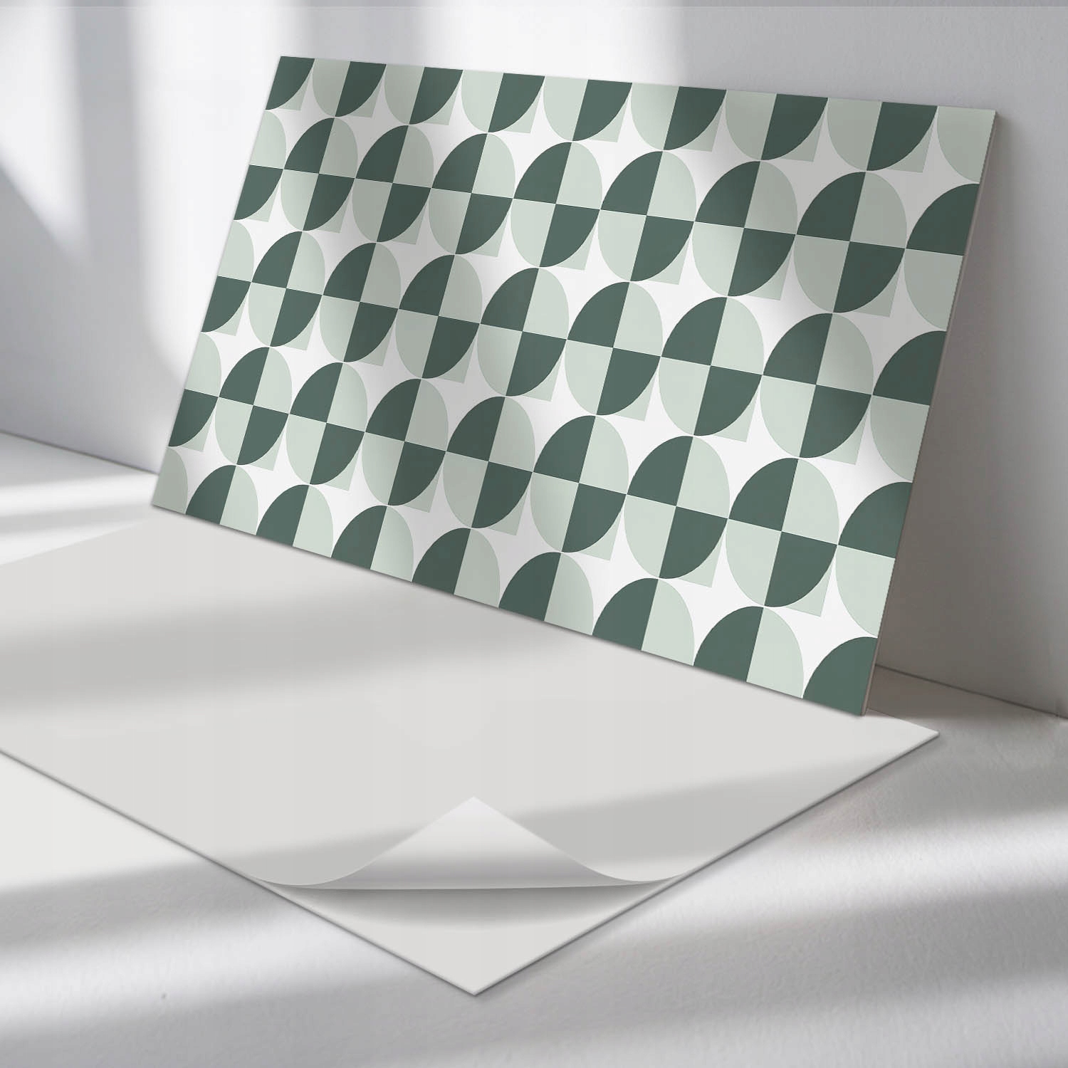 Balíček Pvc vinylových panelov Geometria kruhov a štvorcov 6 ks 60x30 cm