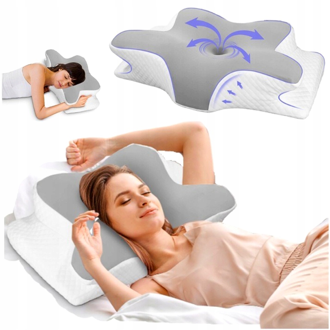 Poduszka Ortopedyczna Memory Foam Ergonomiczna Do Spania Na Ból Karku Szyi