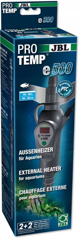 Levně Průtokový Ohřívač S Termostatem Pro Akvarijní Filtr 500 W