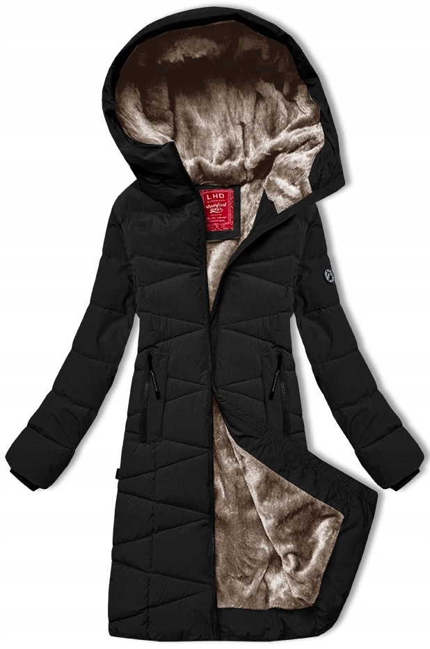 Kapuce Zimní Bunda 24578 Černá XXL (44)