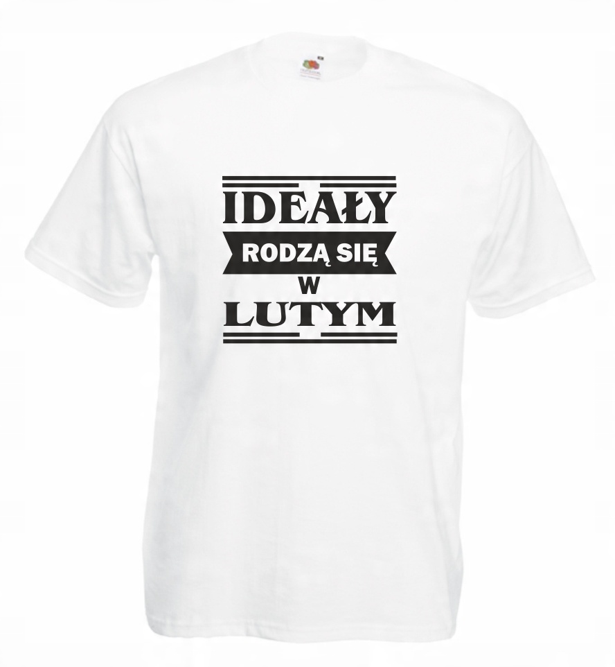 

Koszulka męska Ideały Rodzą Się - Luty r M