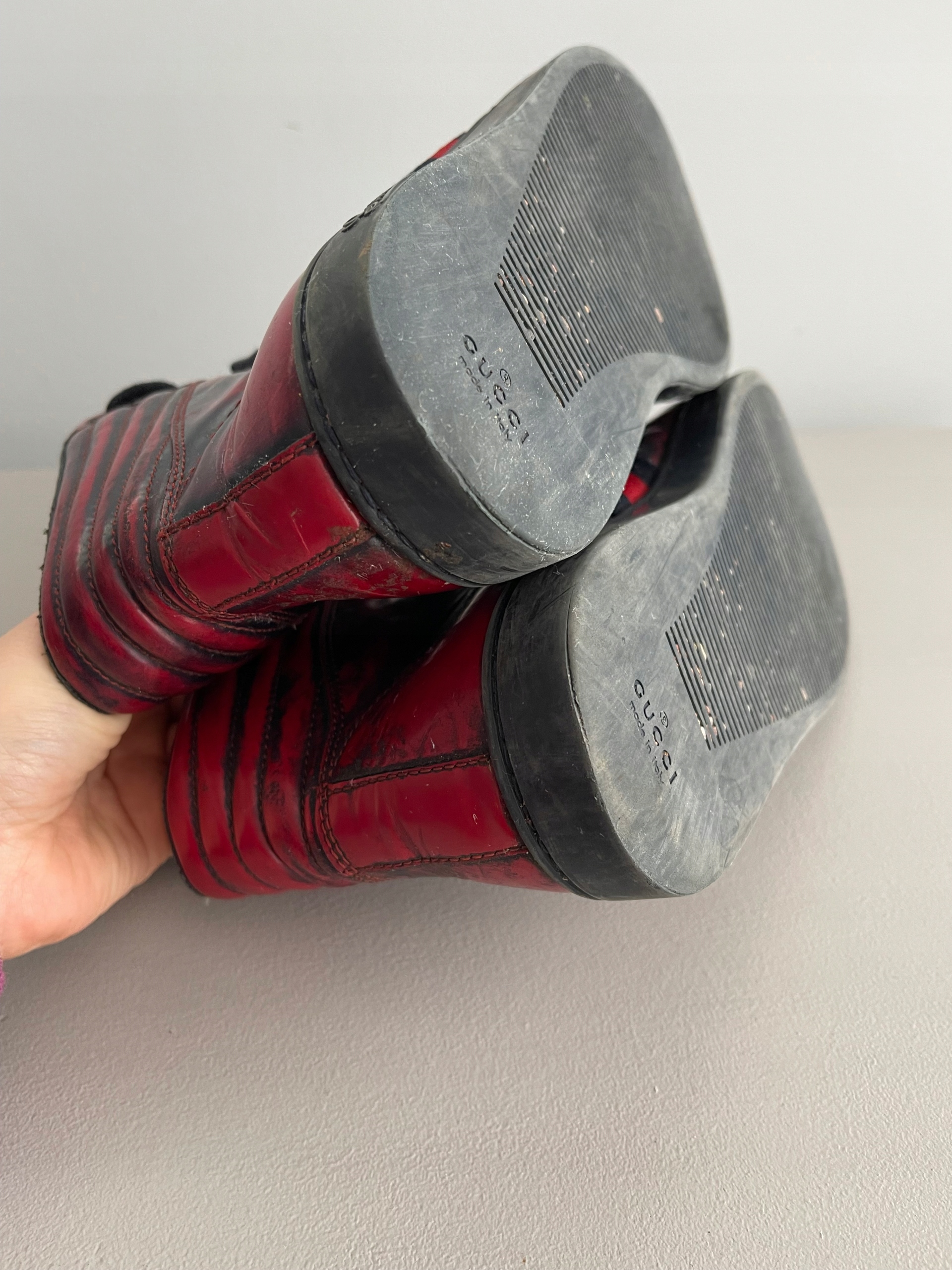 Gucci męskie wysokie sneakersy "GG" logo 41,5 Cechy dodatkowe kożuszek