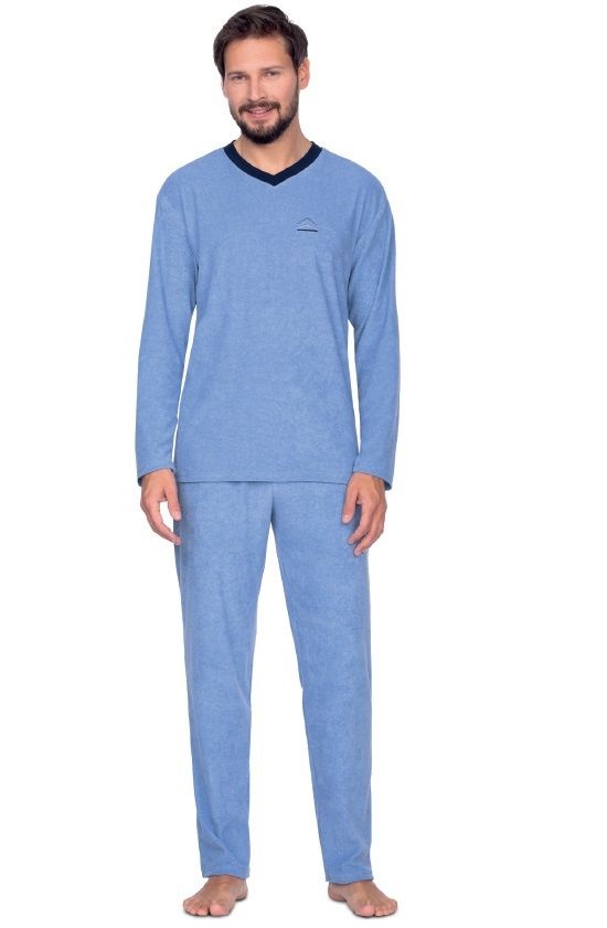 Pánské Pyžamo 592/M, Barva Modrá