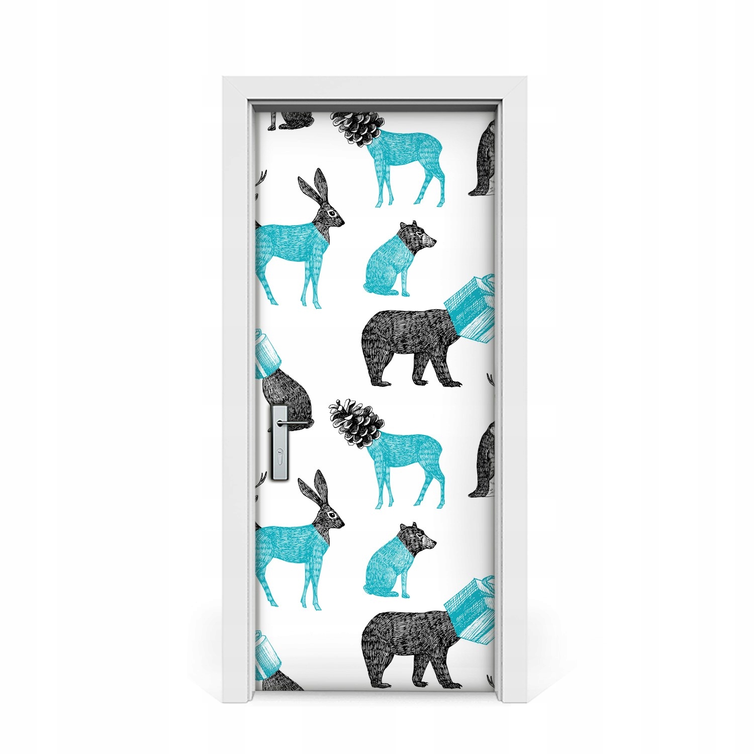 

Naklejka na drzwi Zwierzęta abstrakcja 85x205