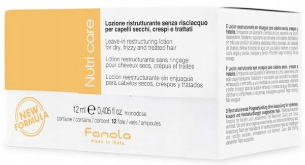 FANOLA NOURISHING BALSAM DO WŁOSÓW W AMPUŁKACH