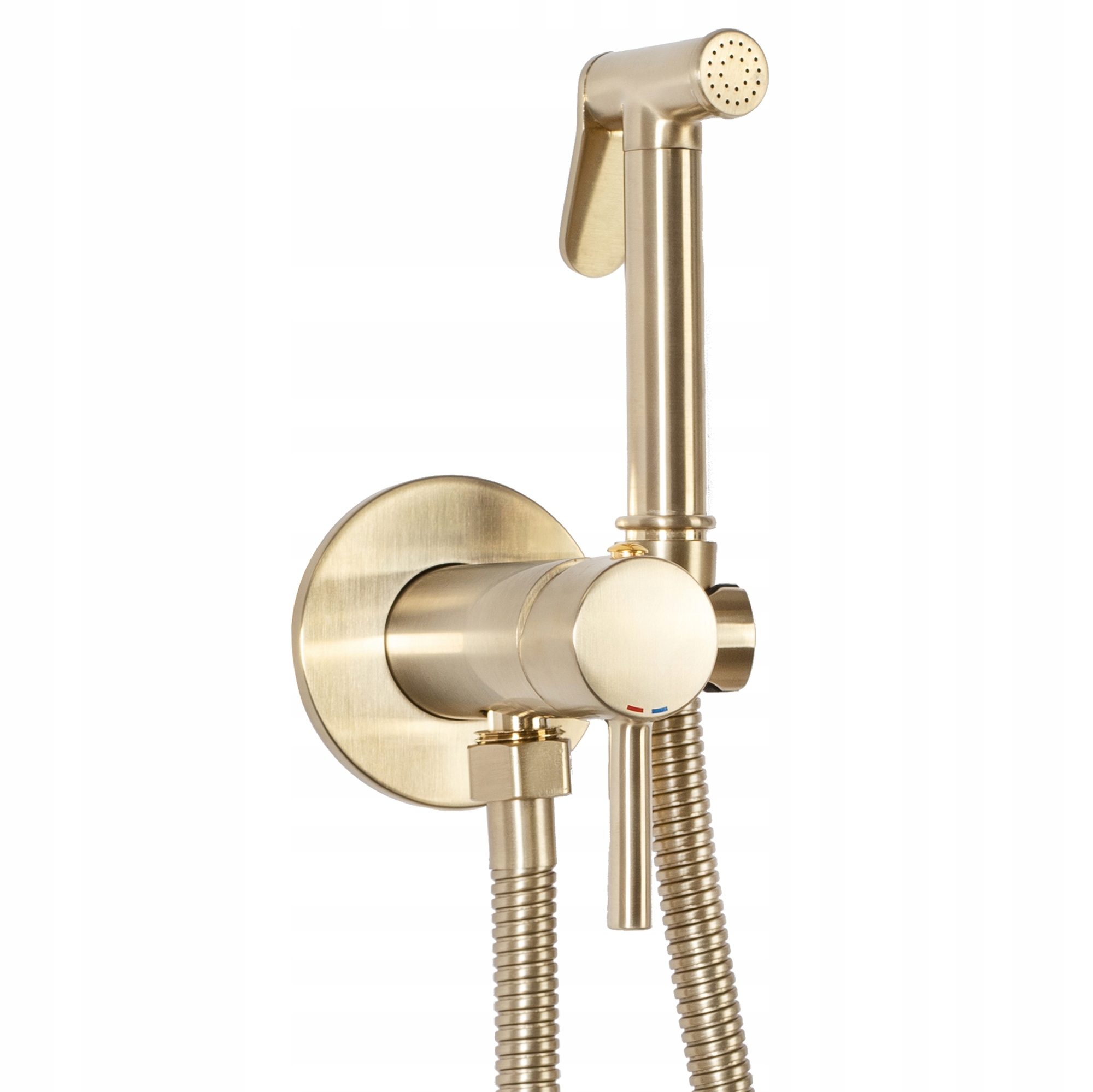 

Bateria Bidetowa Podtynkowa Loop Gold Szczotkowana