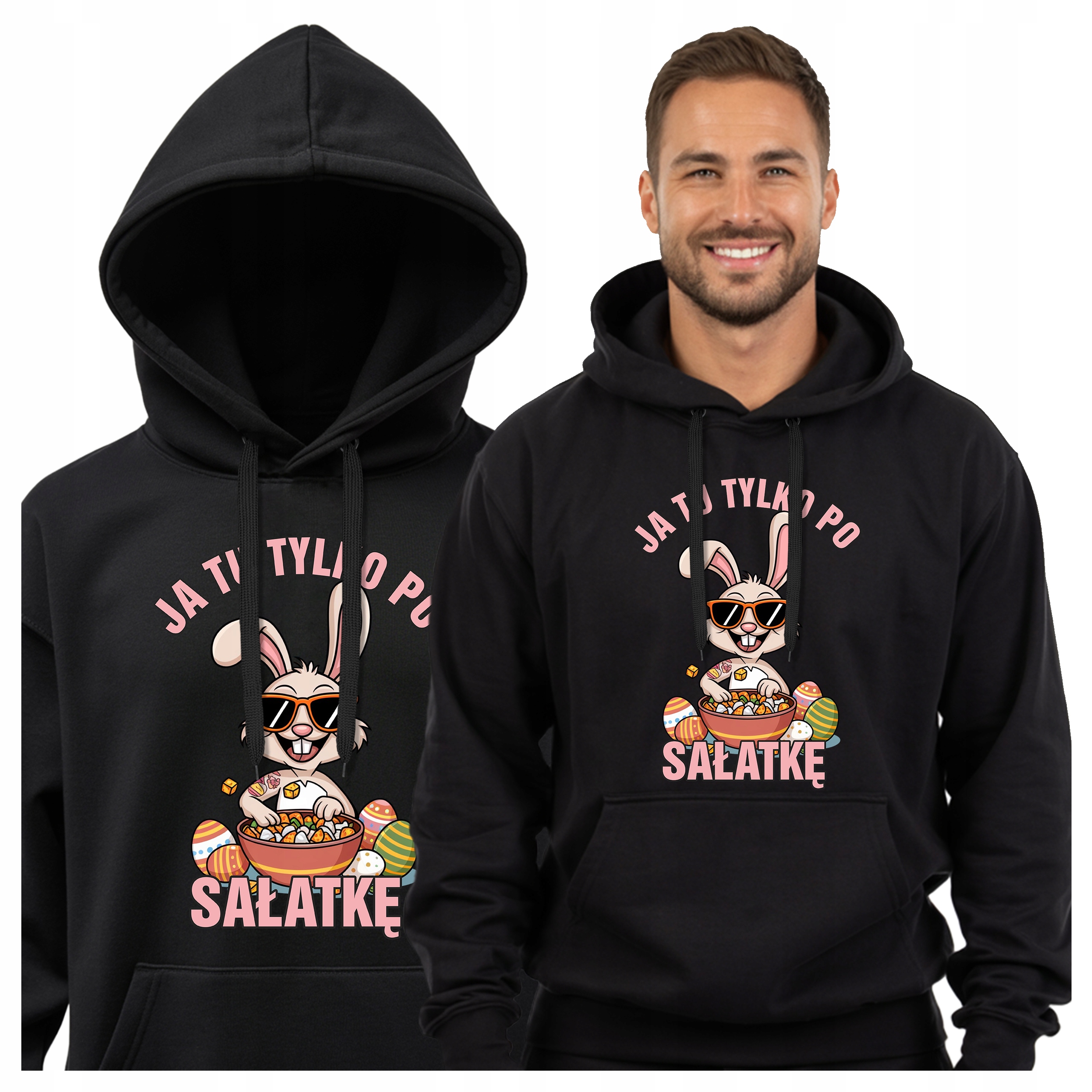 Pánská Mikina S Vtipným Potiskem Jako Dárek K Velikonoce Králíček Po Salát