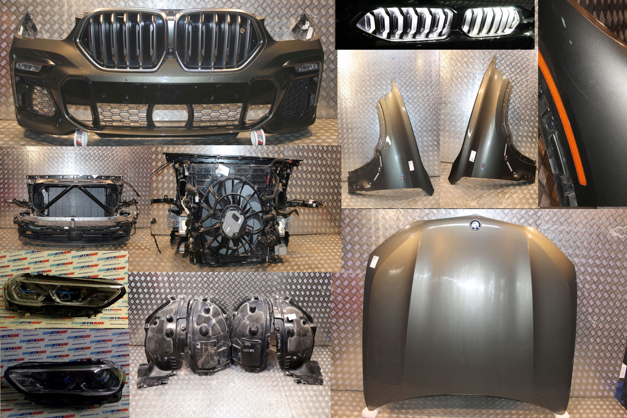 BMW X6 G06 M50i M US PRZÓD MASKA ZDERZAK LASER