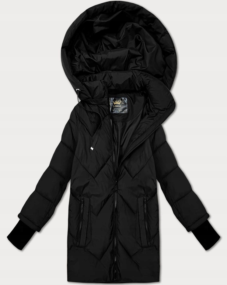 Prošívaná Přechodová Bunda 7749 Černá XL (42)