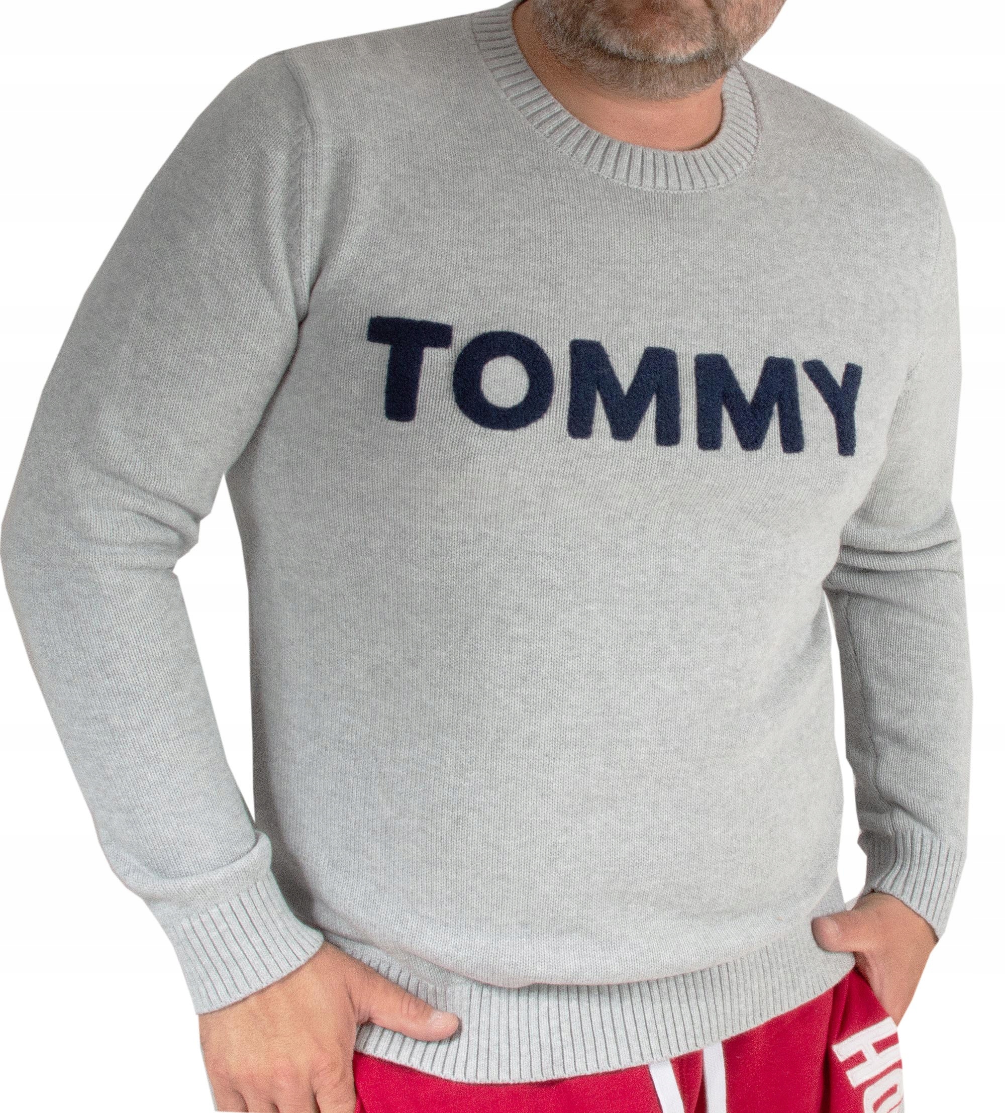 

Tommy Hilfiger Jeans sweter męski logo C-neck XL