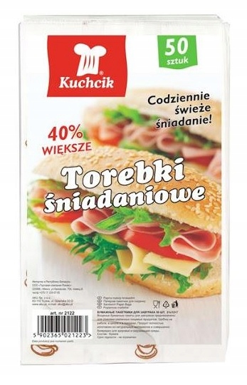 

Kuchcik Torebki Śniadaniowe 50SZT 21/12