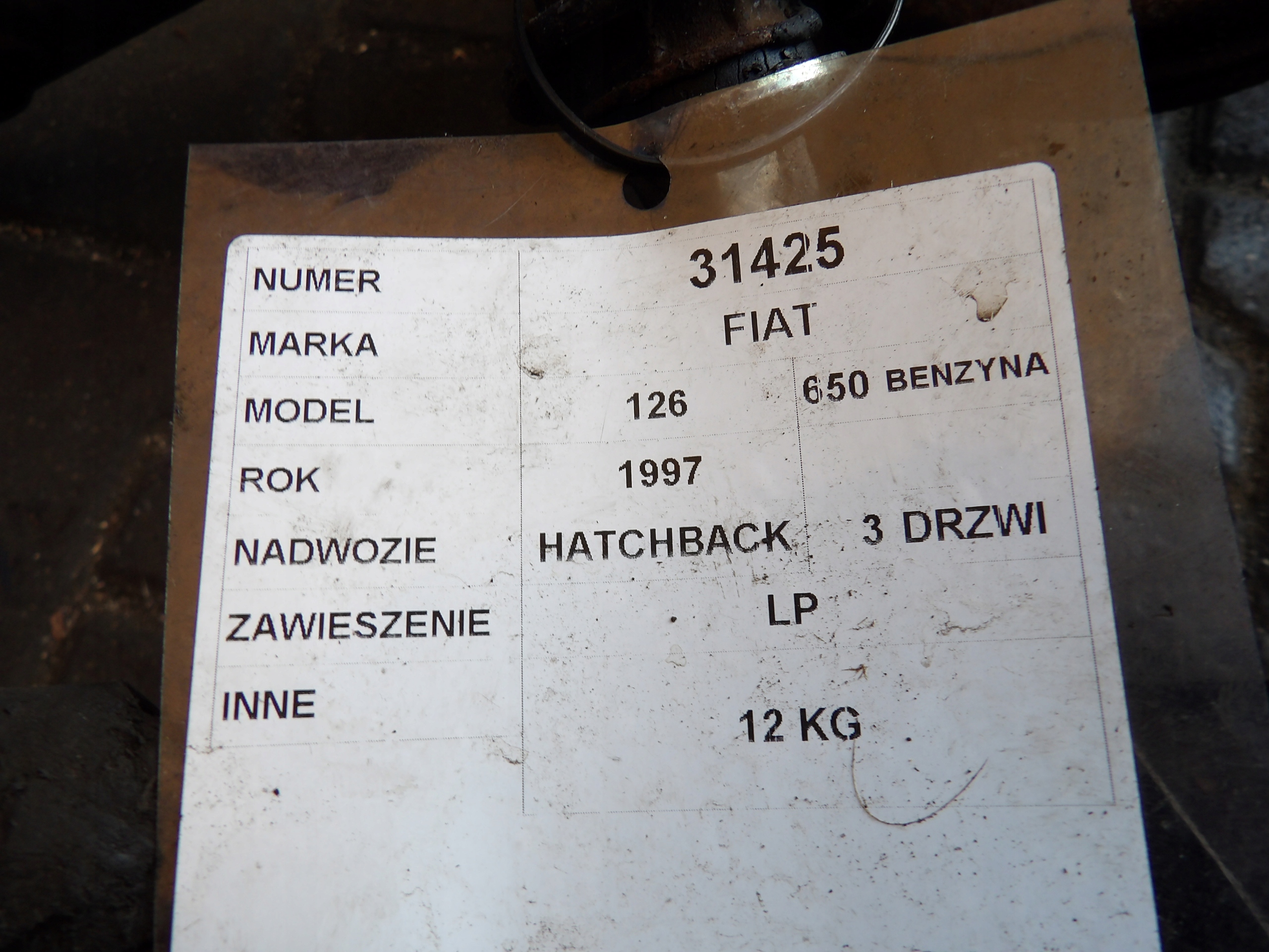 Fiat 126 sususpension front left