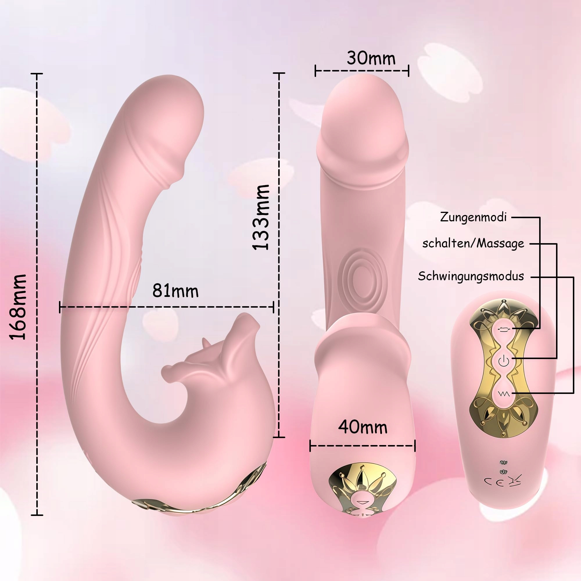 TOUNID Wibrator 3w1 Z 10 Trybami Wibracji I 7 Trybami Języka Dla Kobiet — miniatura 6