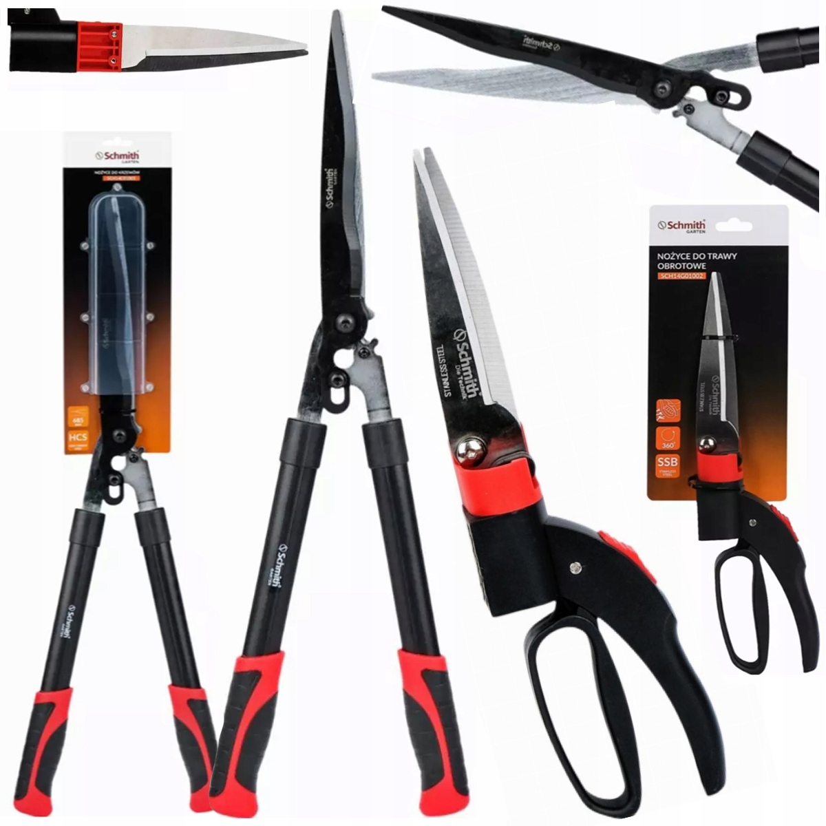 Zestaw nożyc do formowania roślin krzewów Schmith