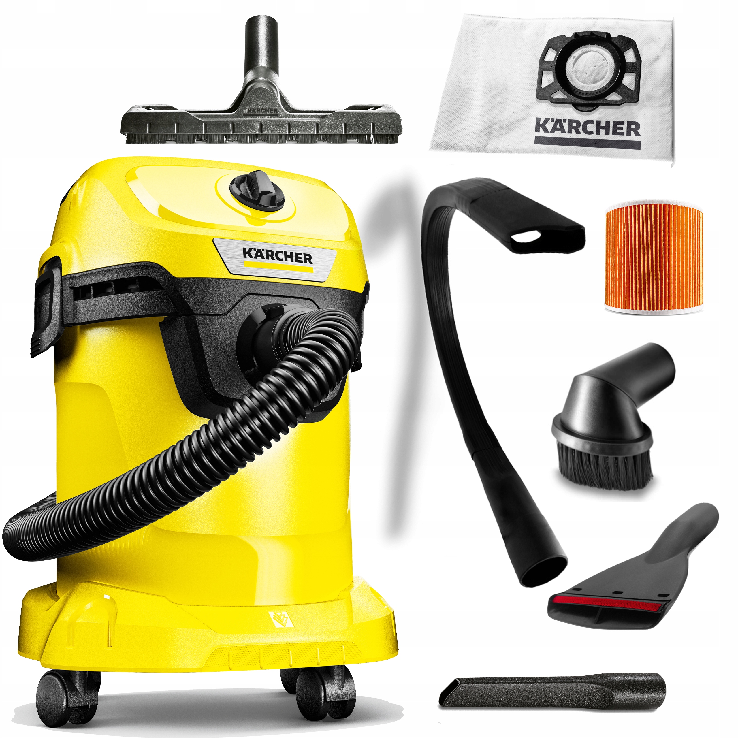 KARCHER ODKURZACZ BEZWORKOWY WD 3 SET CZYSTE AUTO
