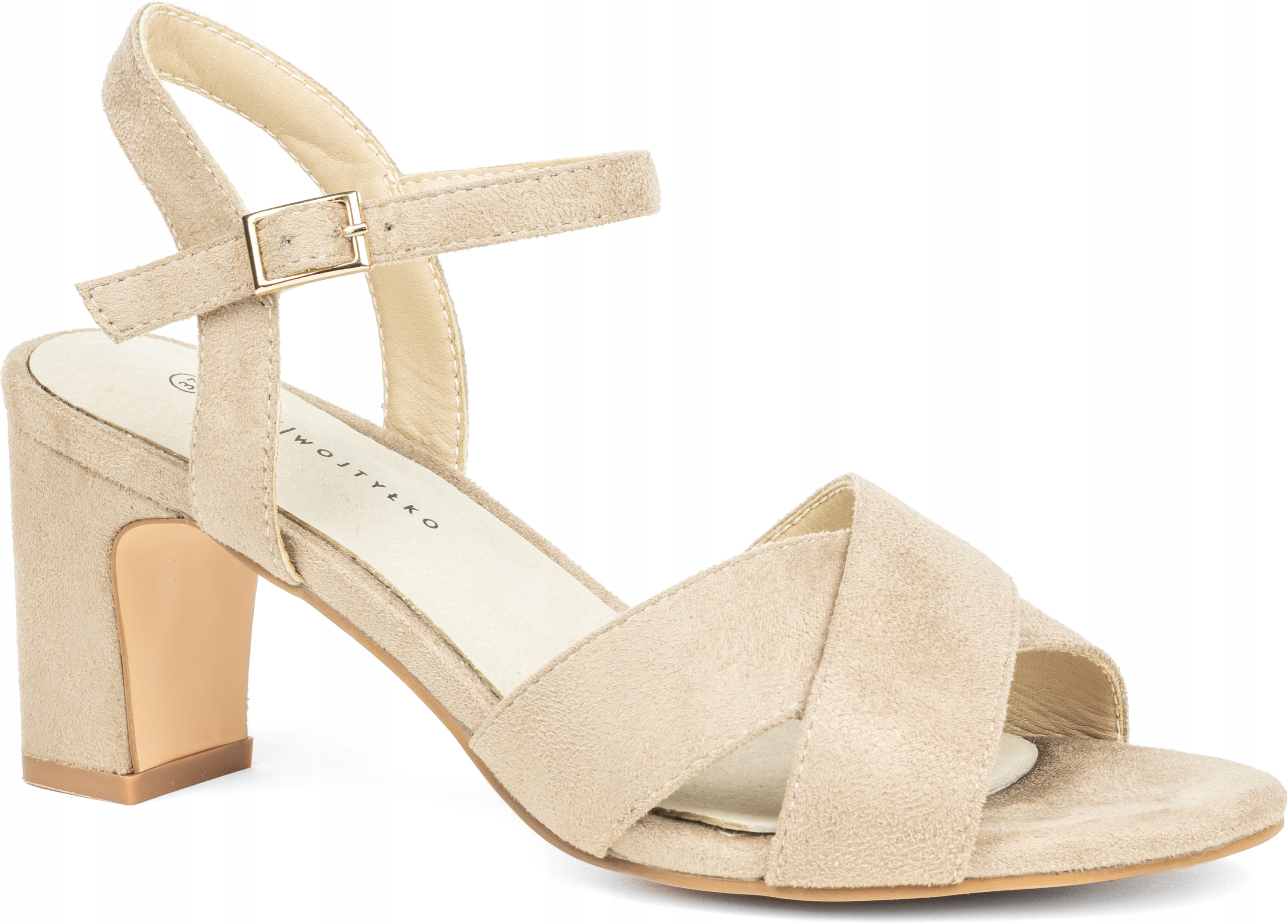 Dámské béžové sandálky v barvě Kůže, klasické, lehké, dámské Wojtyłko 38