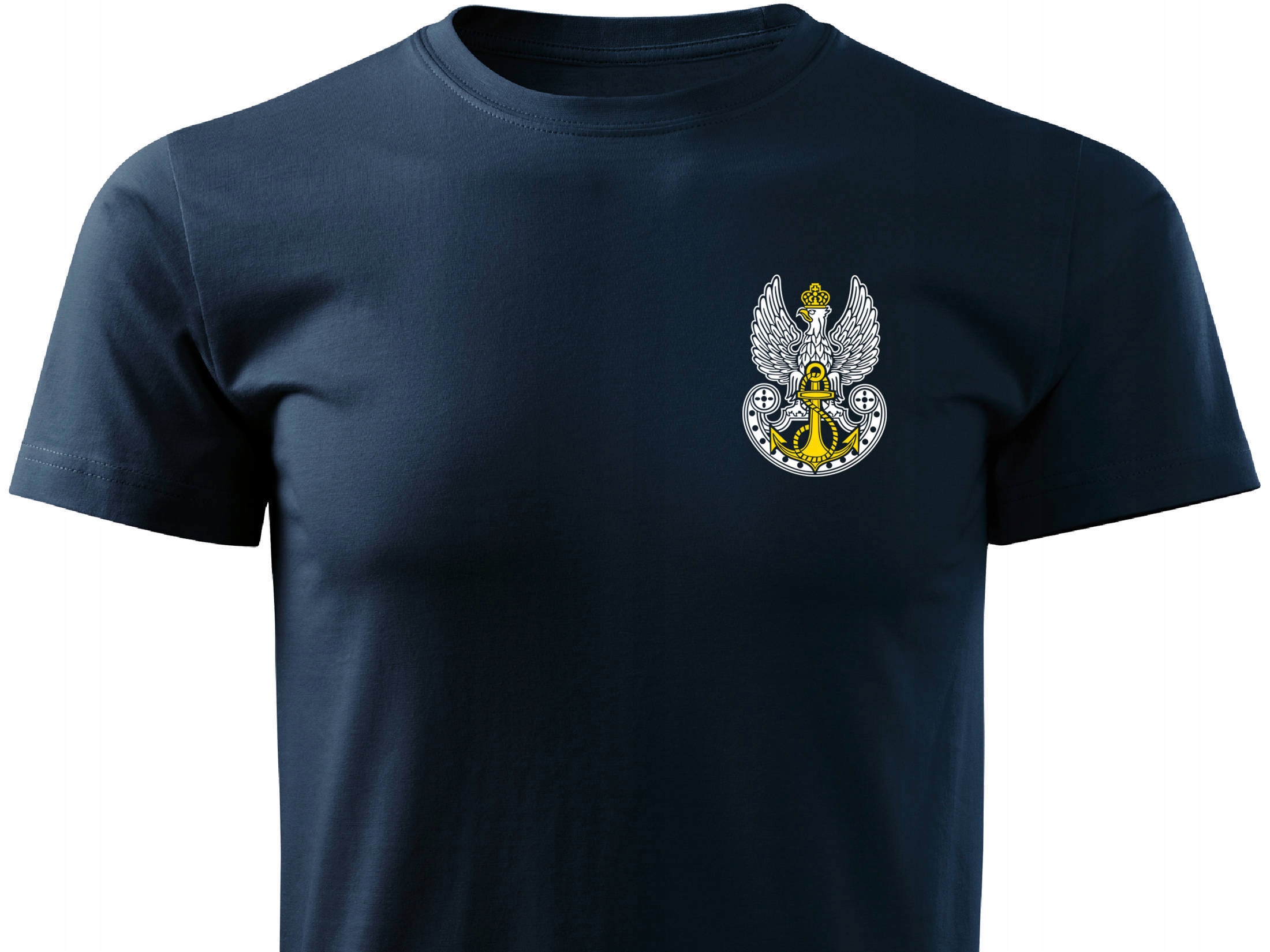 

Wojskowa koszulka granatowa z Orłem marynarskim