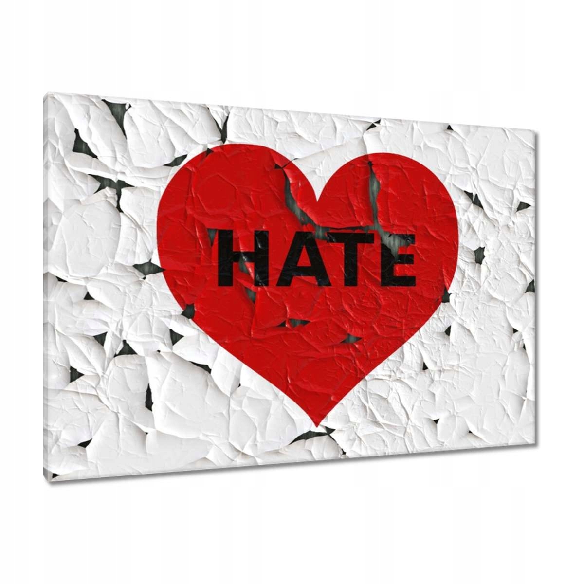 Obrazy 100x70 Srdce Hate