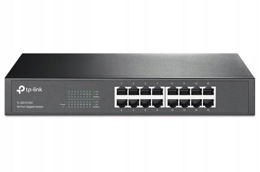 TP-Link TL-SG1016D switch 16x 10/100 1000Mbps desktop rack-mount