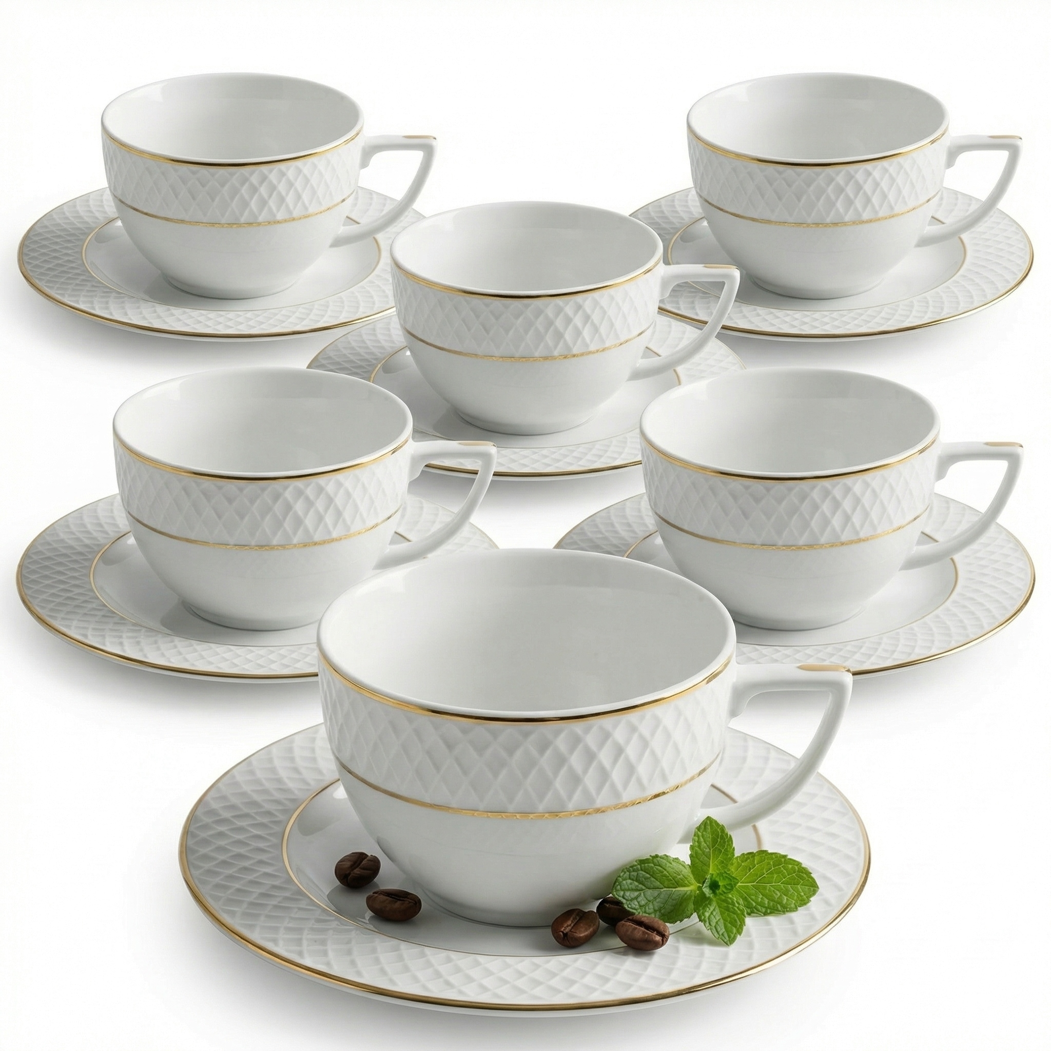 Porcelánová šálka s podšálkou na kávu Premium, darček 170 ml Wilmax