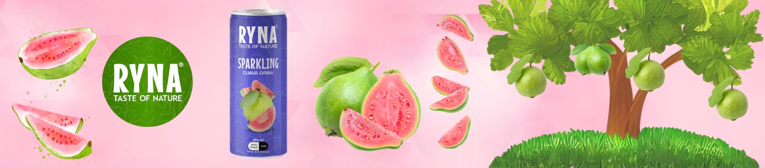 RYNA GUAVA SPARKLING DRINK 250ML