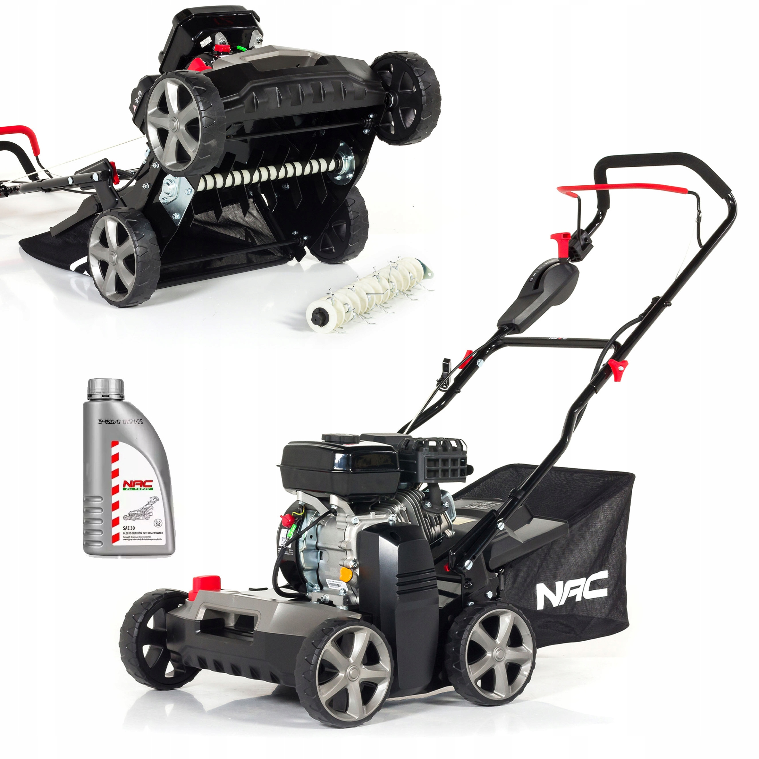 NAC LRP40-196L-TX Wertykulator aerator spalinowy 2w1196 cm3 40cm + 2 WAŁKI