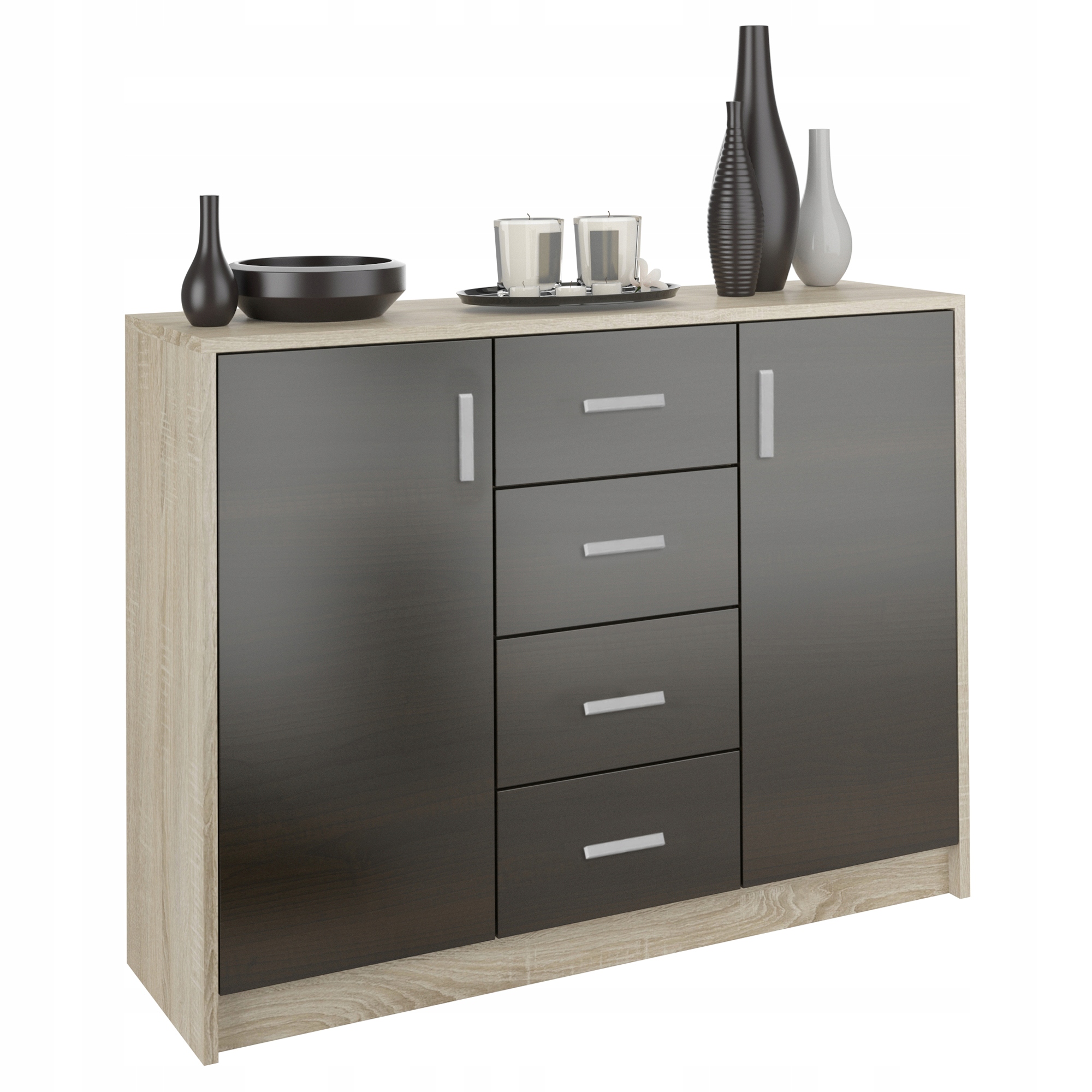 

Komoda 4 szuflady 110cm UU-1 Sonoma MIX Wenge