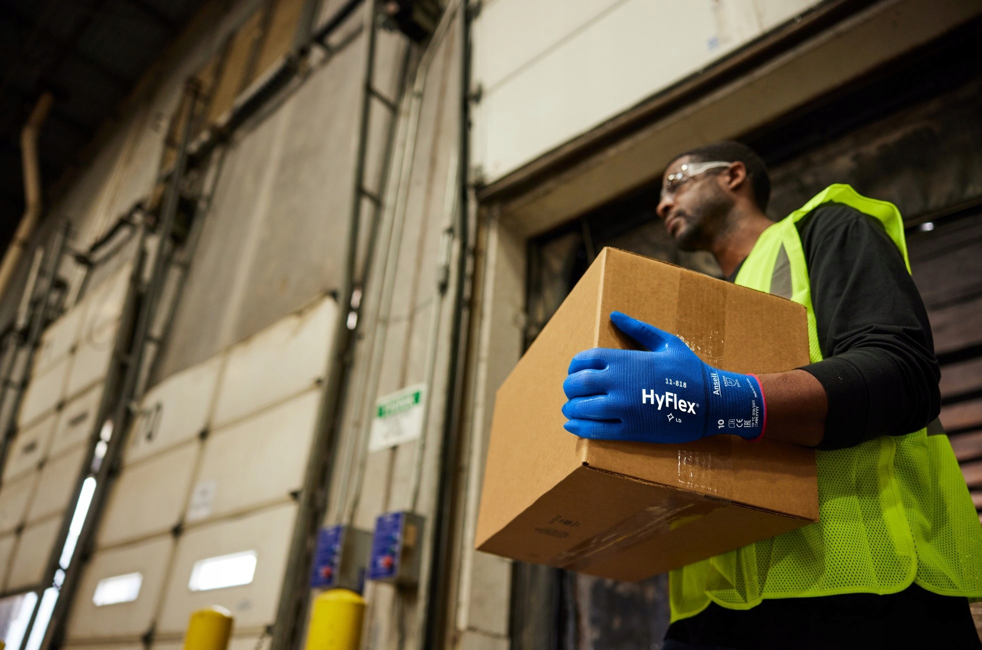 CIENKIE MOCNE RĘKAWICE ROBOCZE MONTAŻOWE NITRYL HYFLEX 11-818 ANSELL 8 Przeznaczenie uniwersalne