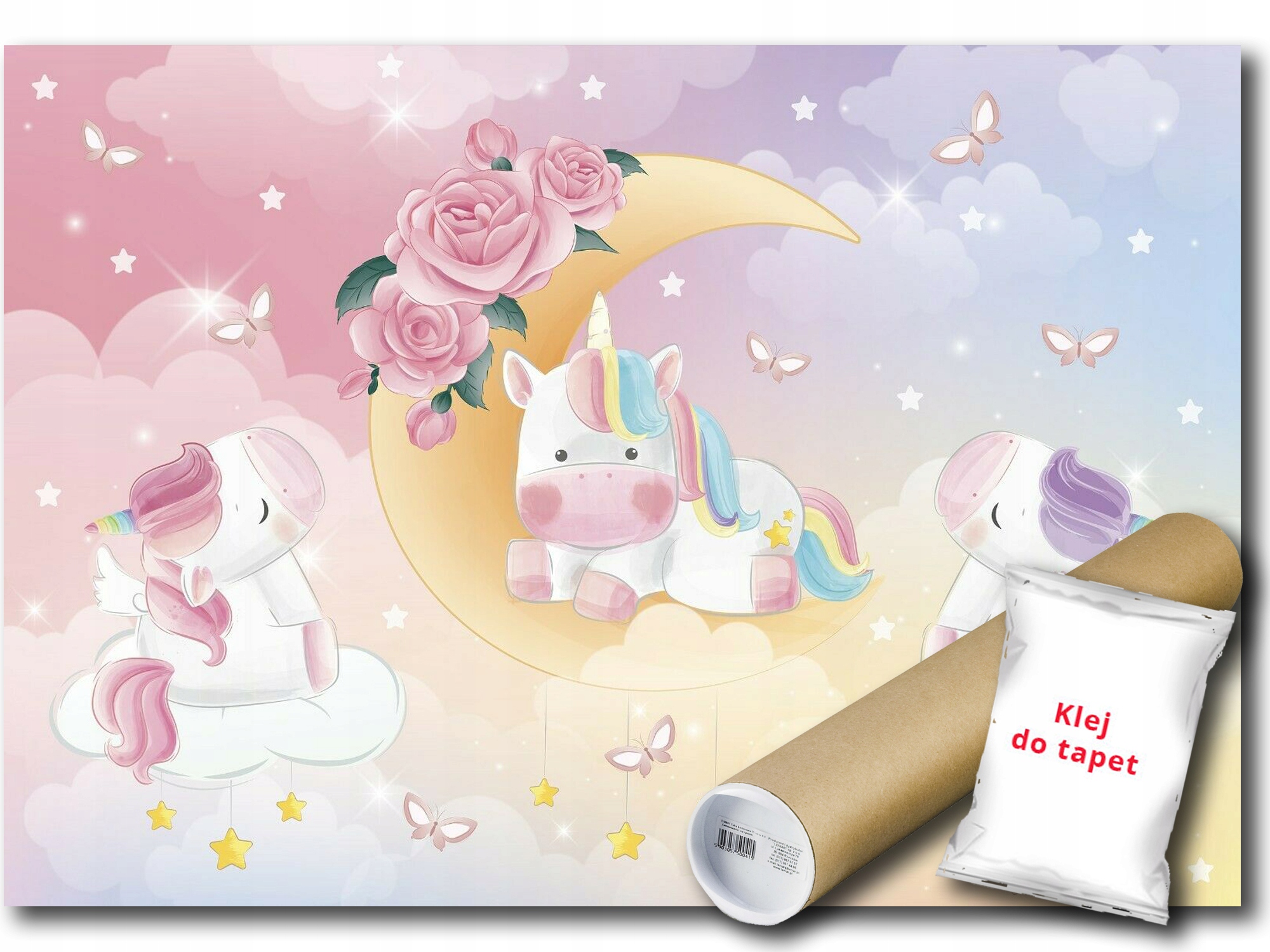 Vinylová Fototapeta Jednorožec Mesiac 416x290