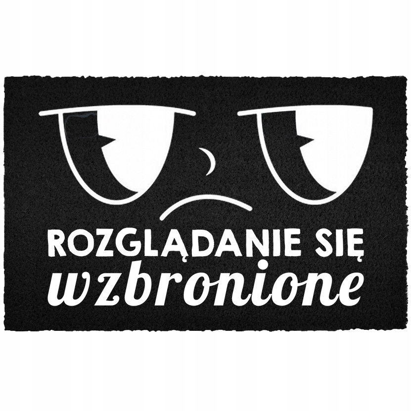 Vstupní Rohožka 40X60 Černá Kokosová Do Domu Humor Rozhlížení Se