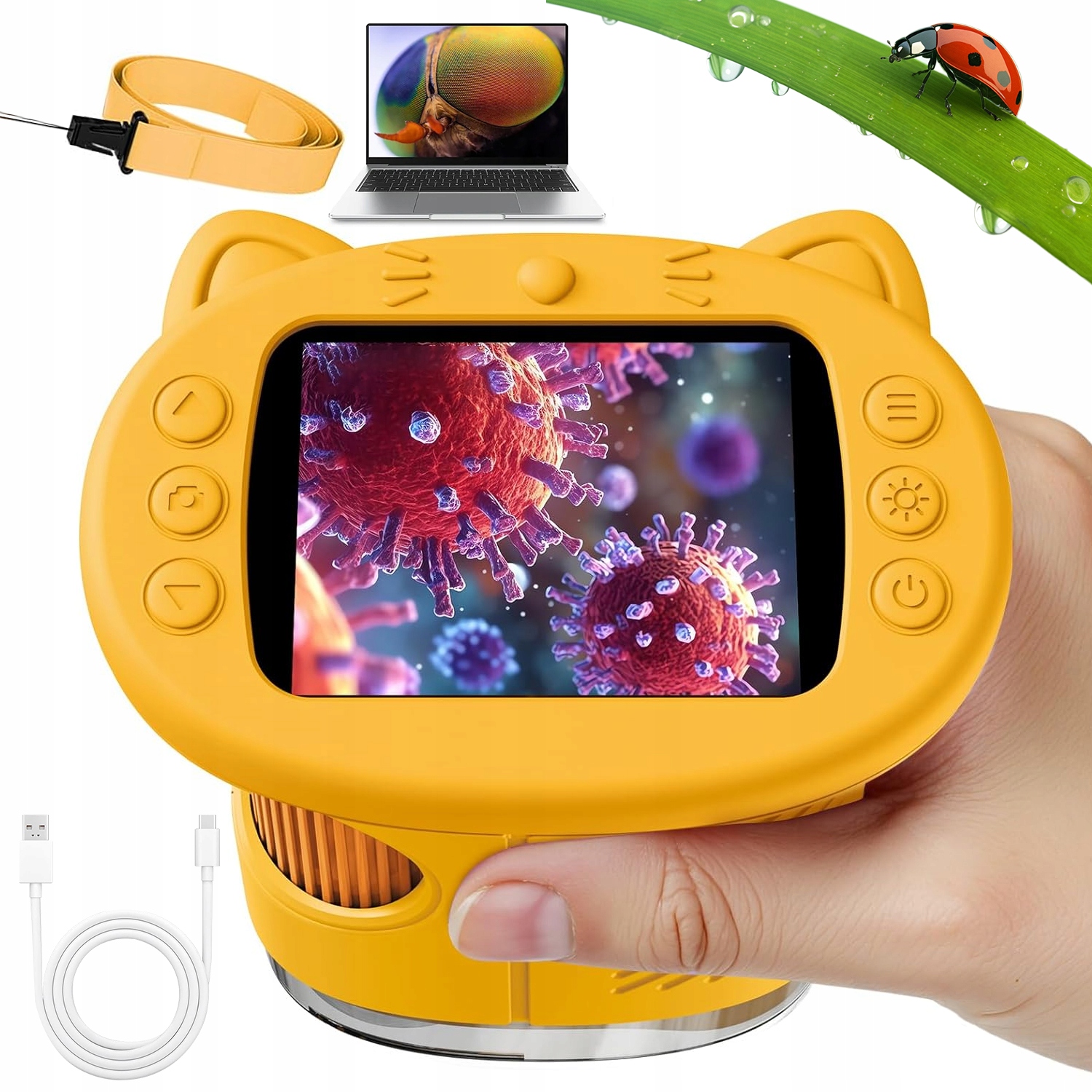 Dětský Digitální Mikroskop Pro Děti, Vzdělávací Zvětšení 1000X Sada