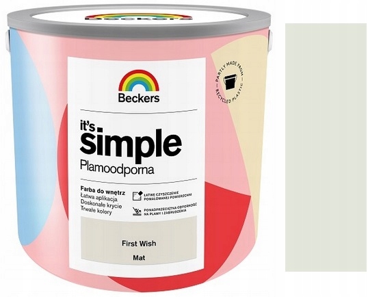 Beckers It`s Simple Plamoodporna Farba Do Ścian I Sufitów First Wish 2.5L