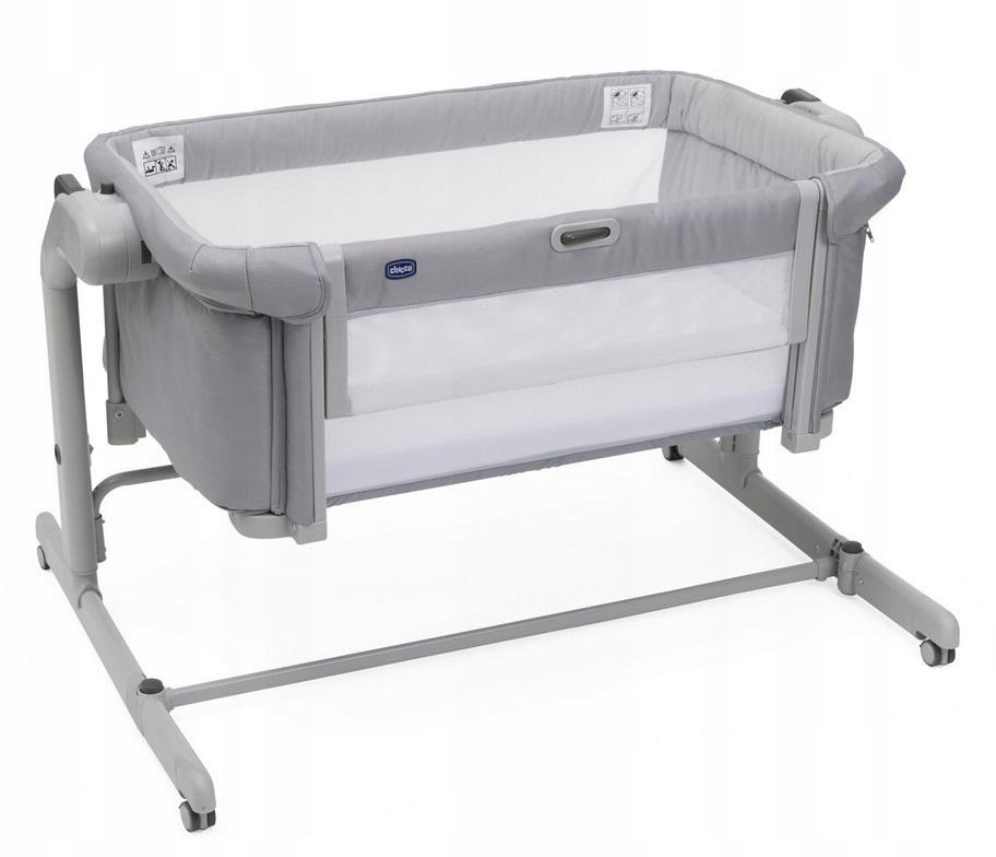 Łóżeczko Next2Me Magic Evo grey mist do 9kg Dostawka Do Łóżka Dla Niemowląt