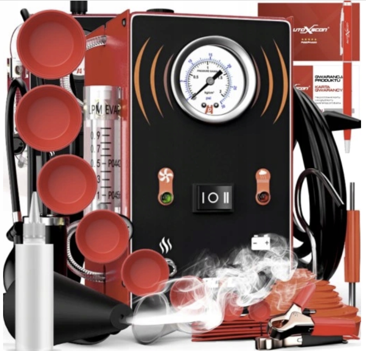 Generátor Dymu S300 Pros Tester Tesnosti Zadýmovačka Adaptéry Manometer