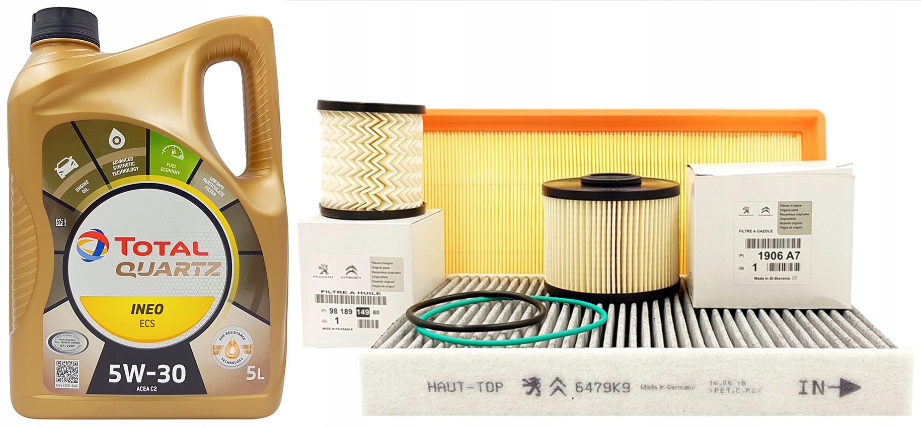

Peugeot 508 2.0HDI 163KM Zestaw Filtrów 5W30 5L