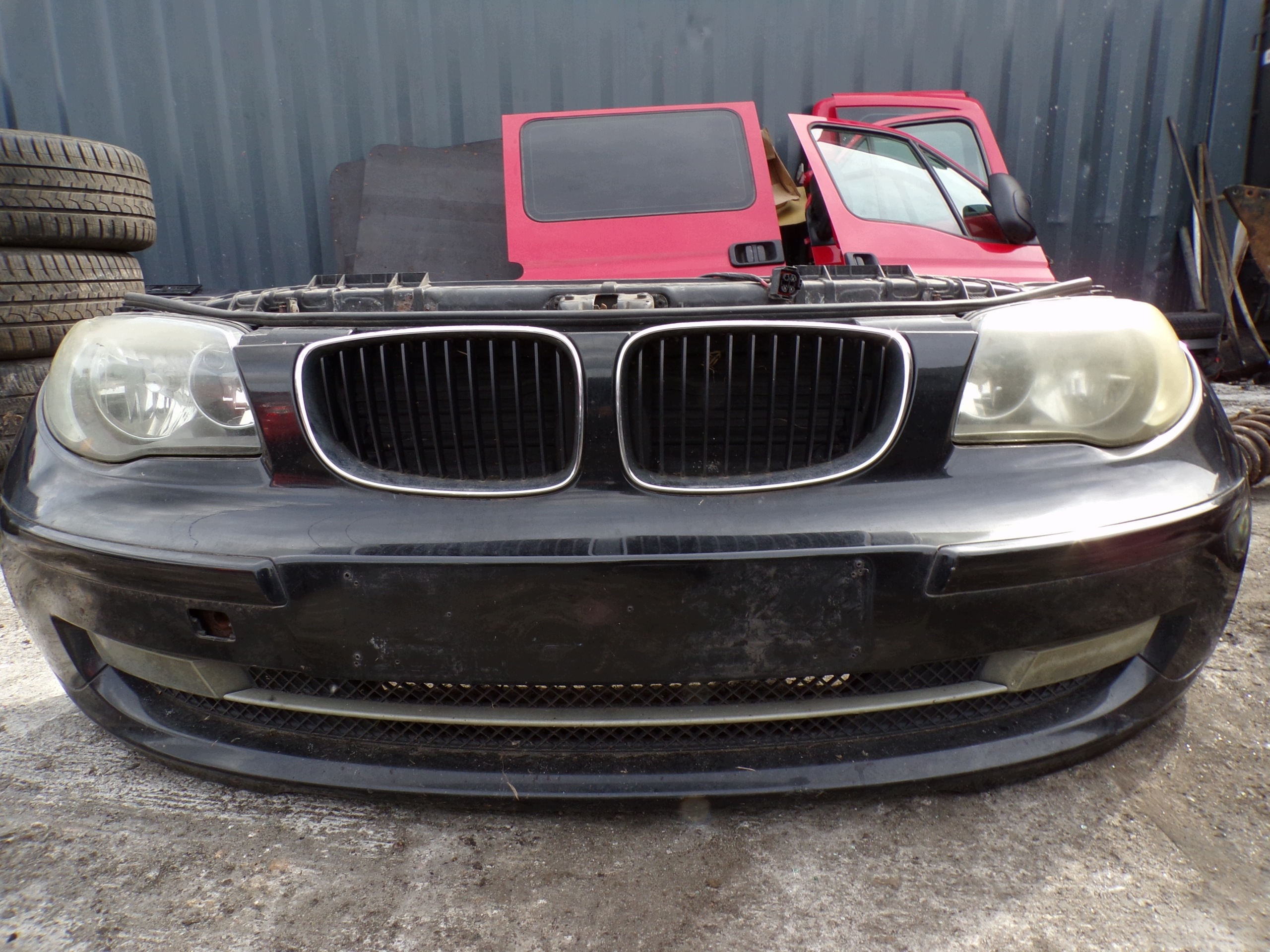Schlossträger Stoßstange Leuchte BMW E87 Farbe BLACK SAPPHIRE