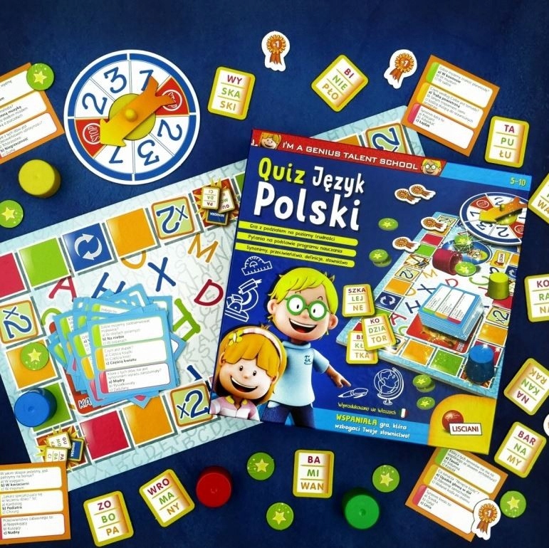 LISCIANI Mały Geniusz, Quiz - Jezyk Polski Typ Podstawa