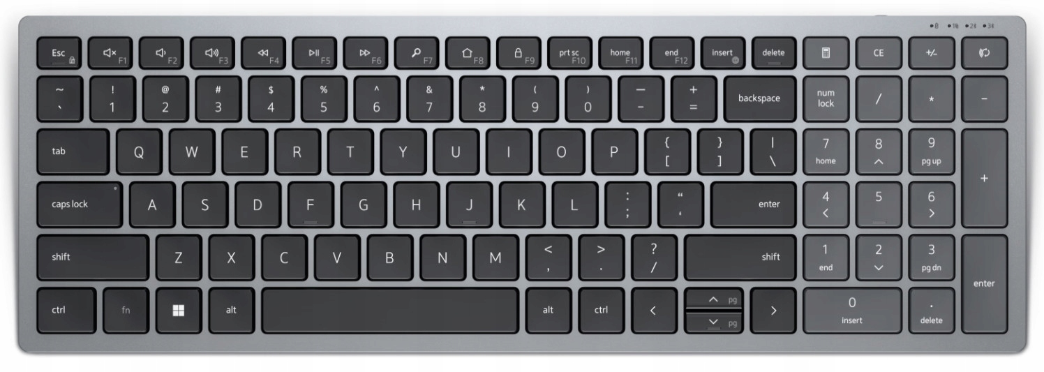 Dell KB740/ Bezdrôtová Bluetooth/ Cz layout/ Sivá 580-AKOS