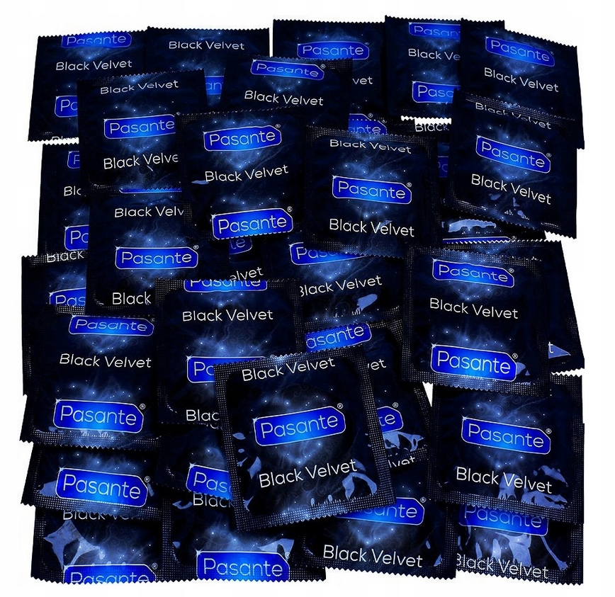 PASANTE черный бархатный презервативы 100 шт черный
