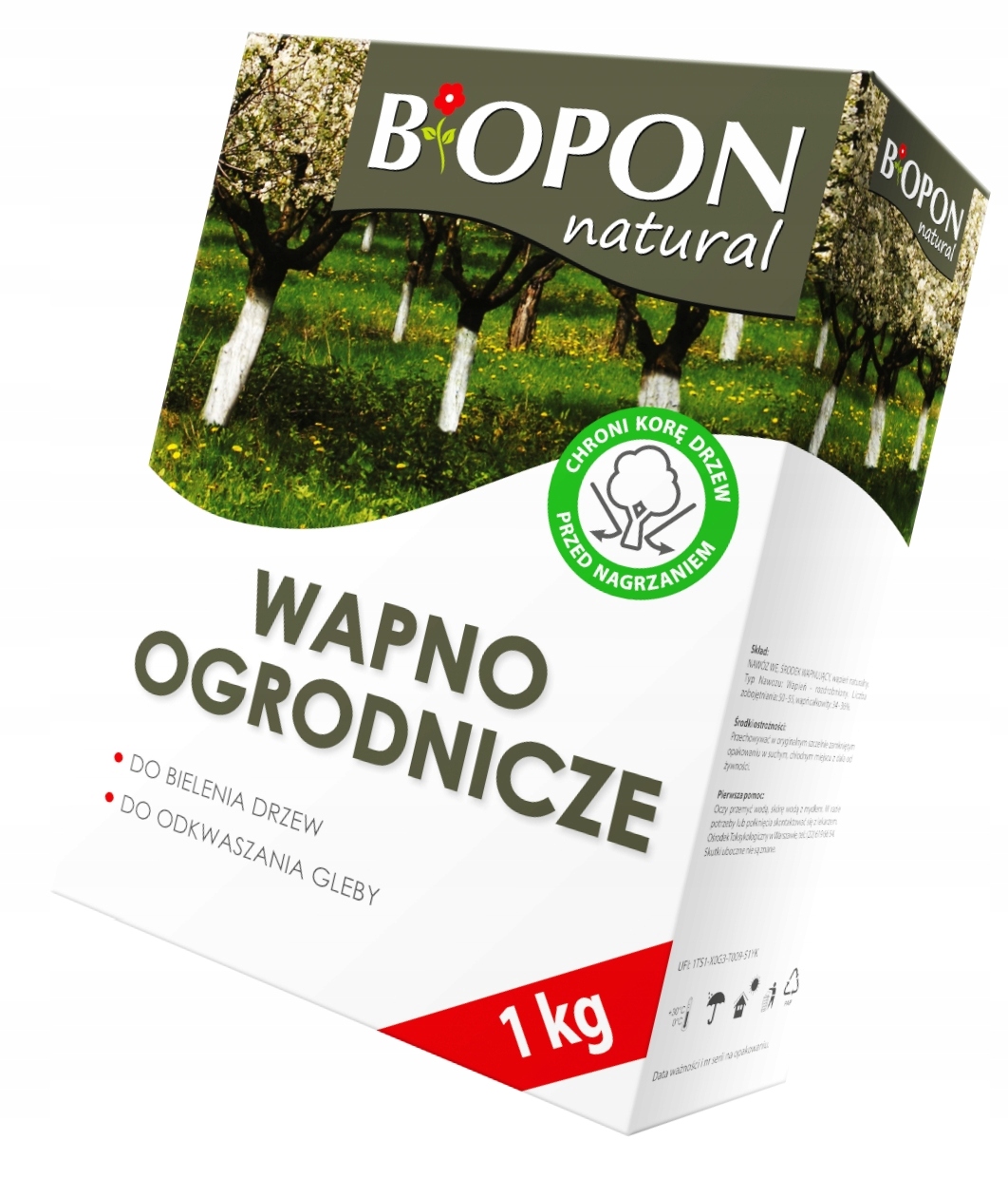 

Biopon Wapno Ogrodnicze - Bielenia Odkwaszania 1kg