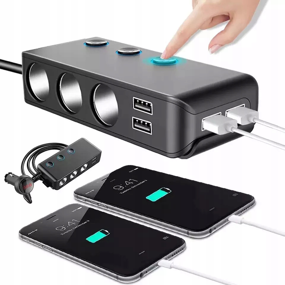 ROZDZIELACZ ZAPALNICZKI ŁADOWARKA USB 12V-24V Producent inny