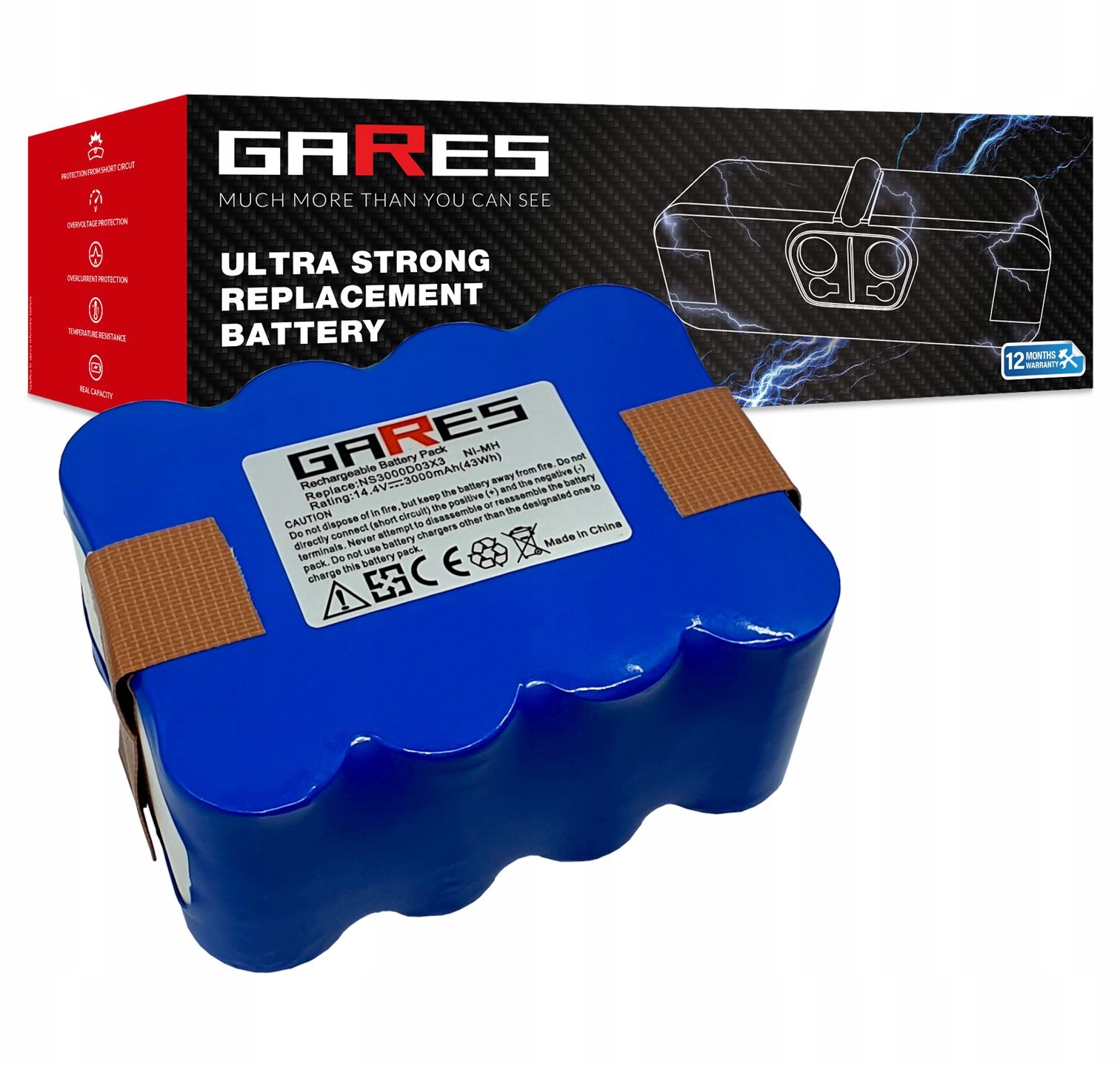 Baterie Akumulátor pro Carneo Smart Cleaner YX-Ni-MH-022144 14,4V 3Ah