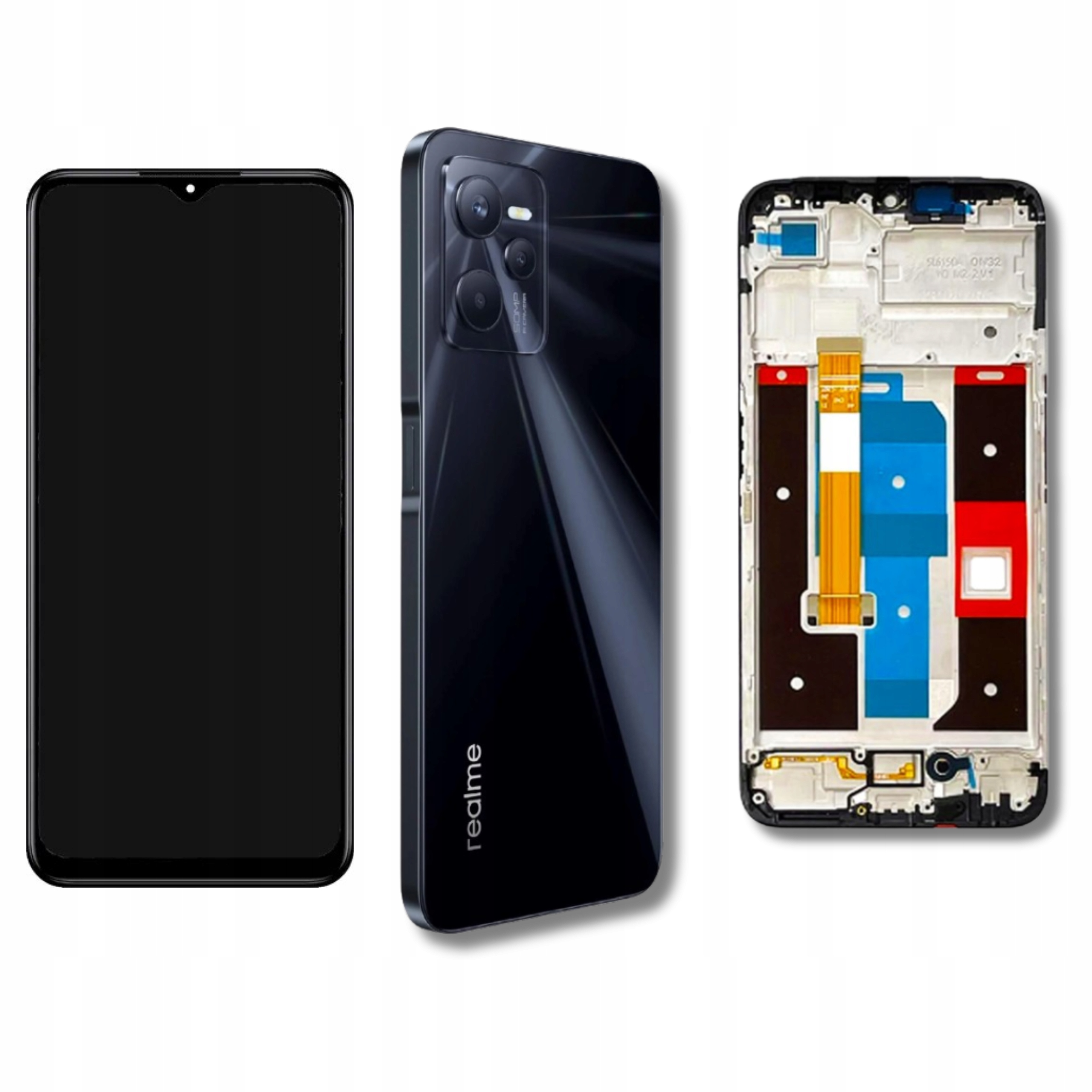 Wyswietlacz Ekran Dotykowy Lcd Ips Do Telefonu Realme C35 RMX3511 z Ramka