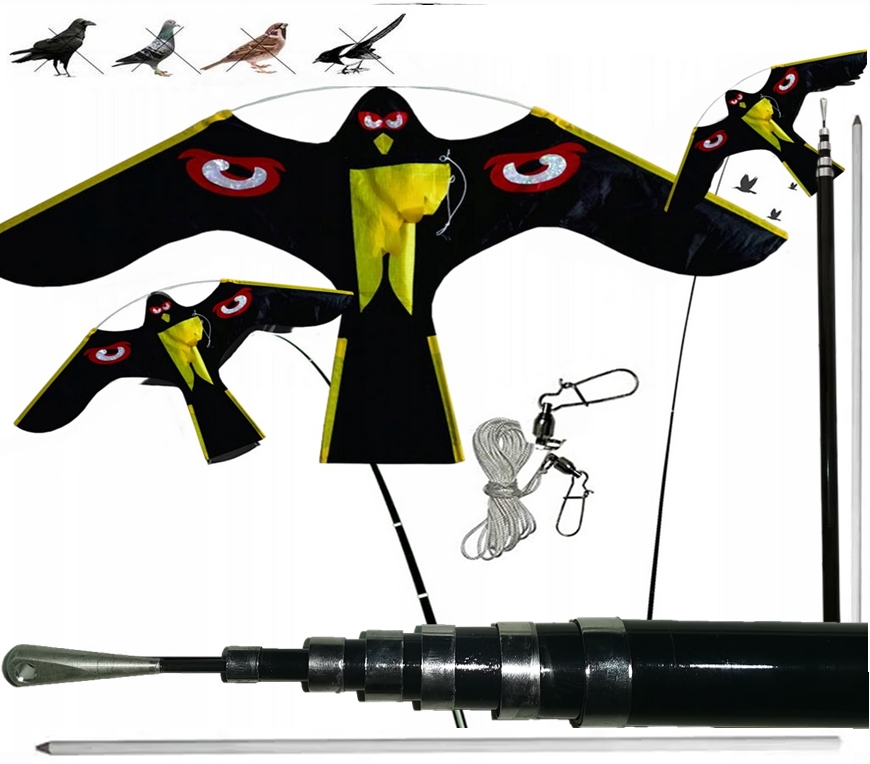 Odpudzovač Vtákov Orol Lietadlo Vlajkový Stožiar 5 m Premium