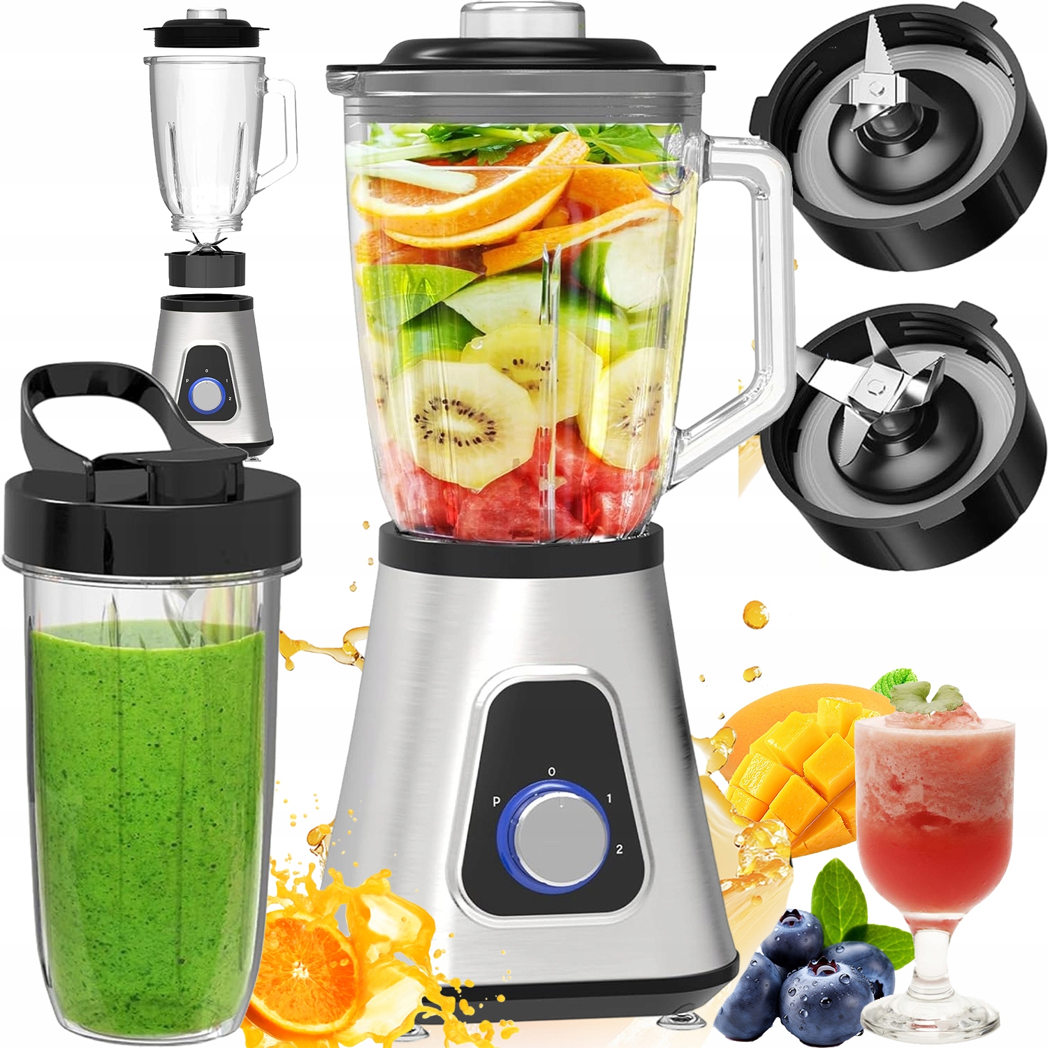 Stojanový Mixér Na Smoothie A Šejkové Koktejly, Mixér S Výkonem 1300 W