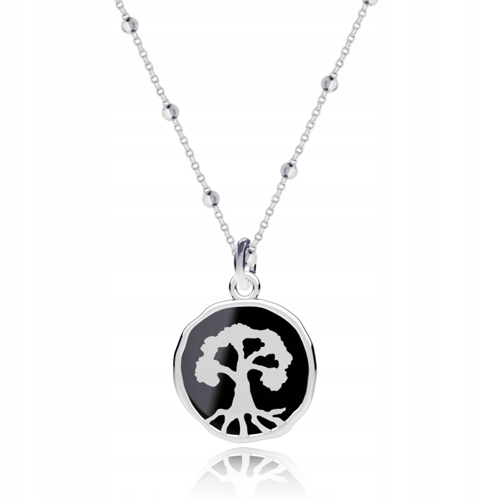 Dřevo Života Stříbrný kuličkový náhrdelník stříbro 925