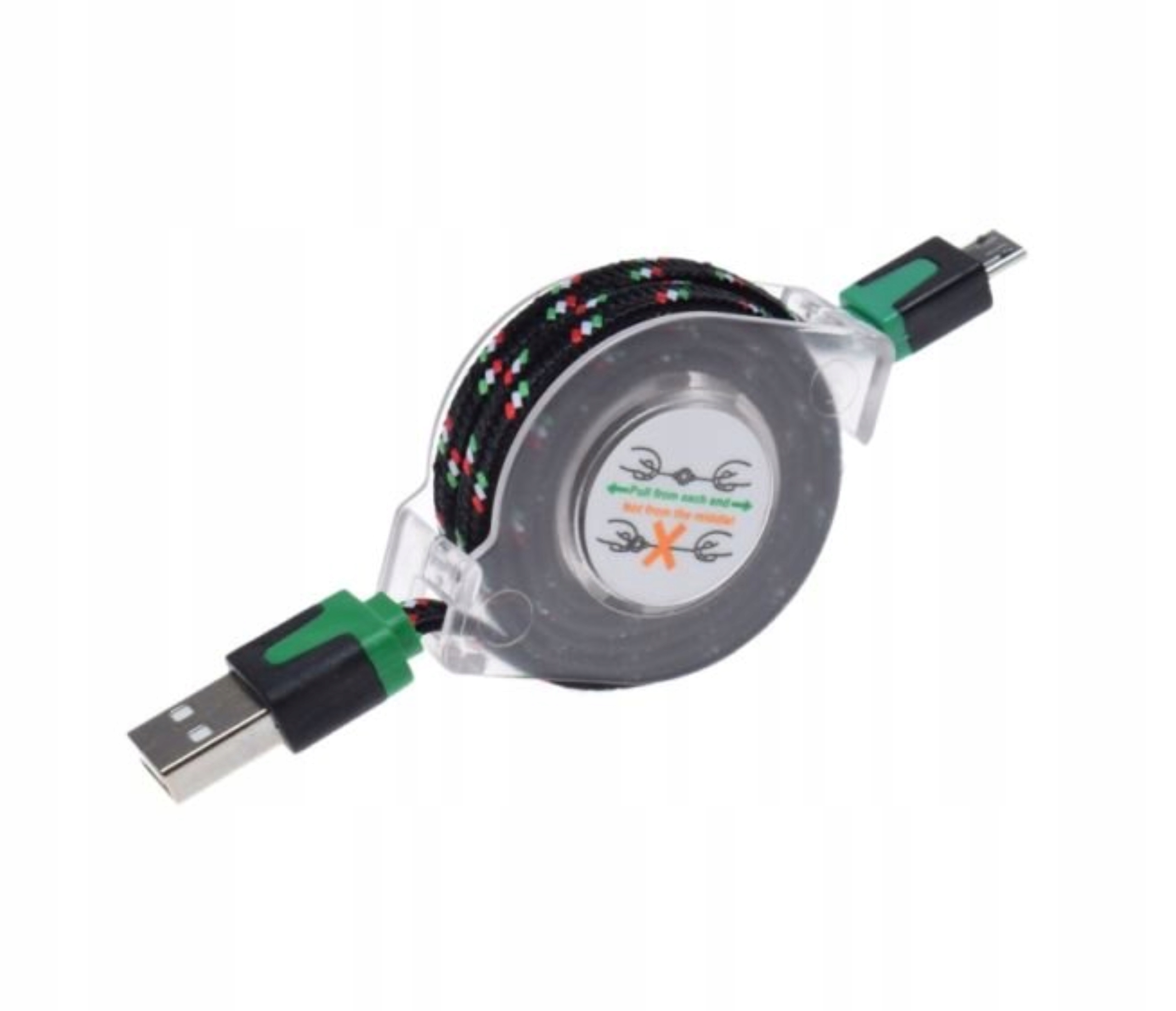 

Kabel Micro Usb Do Telefonu Głośnika Bt Zwijany 1m