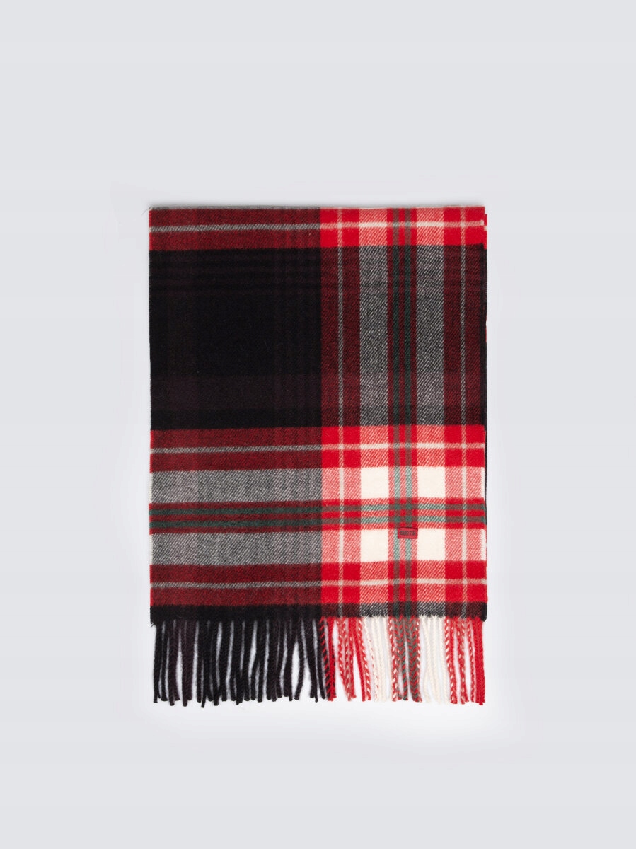 Big Star Šála Kostkovaná Červená Remi 603 Univerzální Velikost